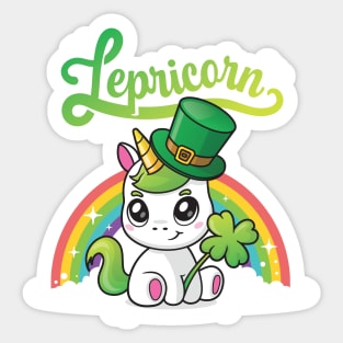 Lepricorn - Leprechaun Unicorn Sticker